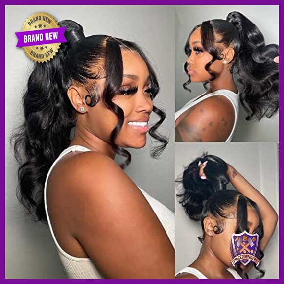Short Body Wave Human Hair Wig 10 Inch Glueless Lace Front